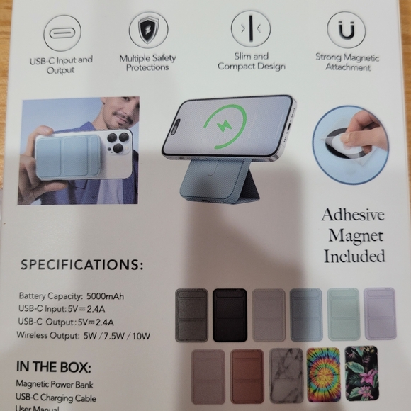 NWOT Magnetic Wireless Power Bank. - Picture 3 of 8